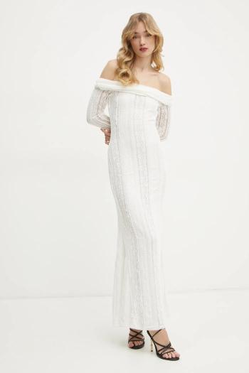 Šaty Charo Ruiz Ibiza Minerva béžová farba, maxi, áčkový strih, 255615