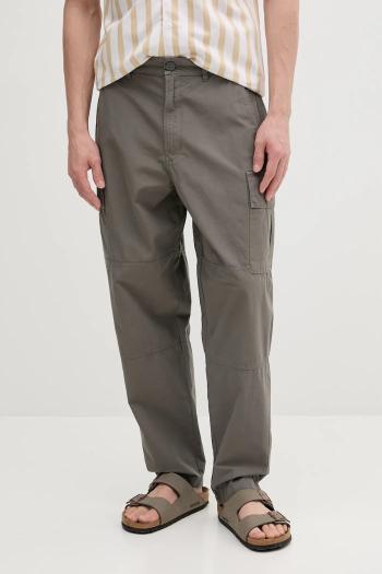 Bavlnené nohavice Barbour Relaxed Fit Cargo pánske, zelená farba, strih cargo, MTR0759