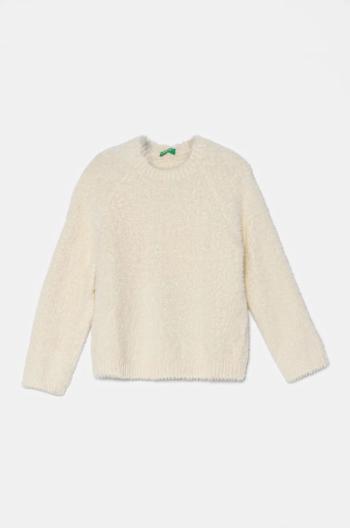 Detský sveter United Colors of Benetton béžová farba, 19BAG100Q