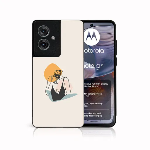 MY ART Ochranný kryt pre Motorola Moto G55 5G WOMAN (197)