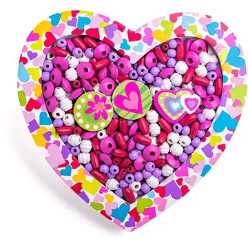 Woody Navliekacie korálky – Srdce (8591864902132)
