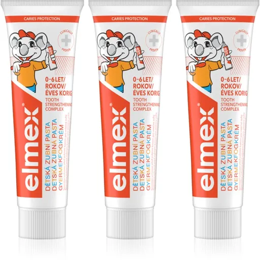 Elmex Caries Protection Kids zubná pasta 3x50 ml