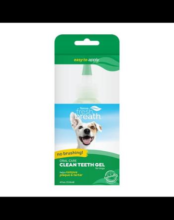 TROPICLEAN Fresh Breath Clean Teeth Oral Care Gel Dog 118ml Gel pentru igiena orala a cainilor