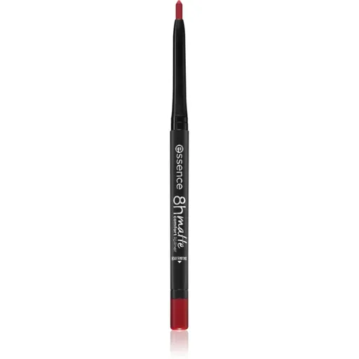 essence 8h Matte Comfort matná ceruzka na pery so strúhatkom odtieň 07 Classic Red 0,3 g