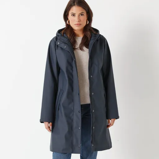 Nepremokavá dlhá bunda s fleecovou podšívkou, z recyklovaného polyesteru