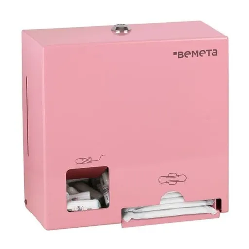 Zásobník na tampóny a vložky Bemeta ružová nerez 101403277