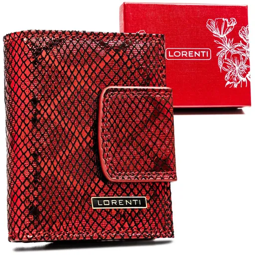 Malá, kožená dámska peňaženka na patent a kovový uzáver - Lorenti