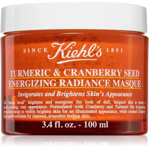 Kiehl's Turmeric & Cranberry Seed Energizing Radiance Mask rozjasňujúca pleťová maska pre všetky typy pleti vrátane citlivej 100 ml