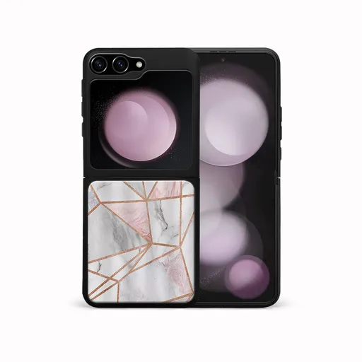 MY ART Ochranný kryt pre Samsung Galaxy Z Flip7 FE 5G / Flip6 5G PINK MARBLE (143)
