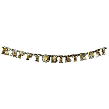 Girlanda narodeniny – happy birthday – maskáč – army – vojak – 160 cm (11179485383)