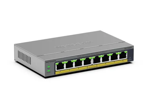 Netgear 8PT GIGABIT UNMANAGEABLE PLUS SWITCH W/POE+