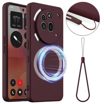 RUBBER MAGSAFE Silikónový kryt pre Nothing Phone (3a) Pro PLUM COLOR