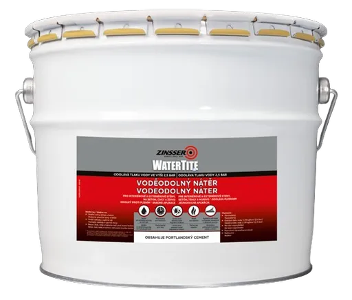 ZINSSER WATERTITE - farba na vlhké steny s portlandským cementom biela, 10 L