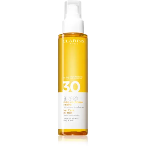 Clarins Sun Care Oil Mist suchý olej na vlasy a telo SPF 30 150 ml