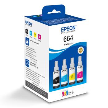 EPSON T6646 (C13T66464A) - originálna cartridge, čierna + farebná, 4x70ml