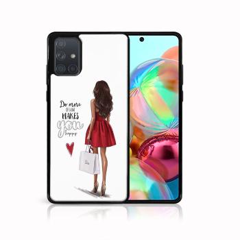 MY ART Ochranný obal Samsung Galaxy A71 -RED DRESS (137)