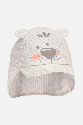 Detská baseballová čiapka Coccodrillo béžová farba, s potlačou, ACCESSORIES SUMMER BOY