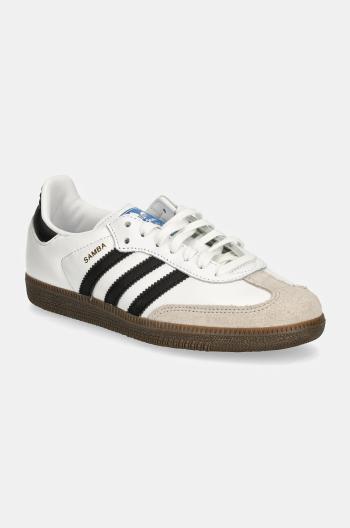 Kožené tenisky adidas Originals Samba OG biela farba, IE3675