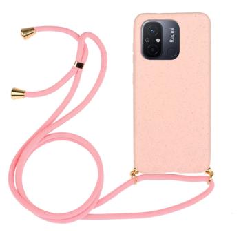 ROPE Kryt so šnúrkou Xiaomi Redmi 12C ružový