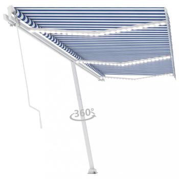 Ručne zaťahovacia markíza s LED svetlom 400x300 cm Dekorhome