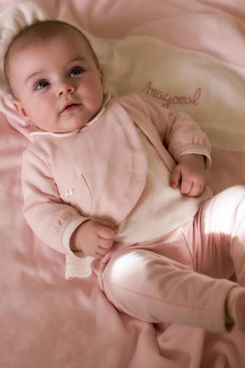 Sada pre bábätká Mayoral Newborn 2-pak ružová farba, 2707