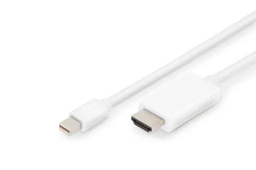 Digitus DisplayPort káblový adaptér, mini DP - HDMI, 2m, DP 1.2_HDMI 2.0, 4K/60Hz
