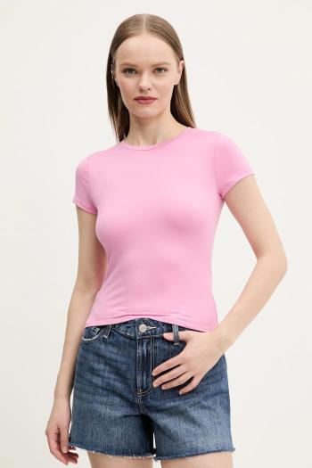 Tričko Hollister Co. dámske, ružová farba, KI339-5043