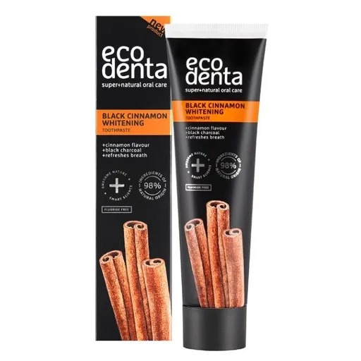 ECODENTA Čierna zubná pasta s príchuťou škorice 100 ml