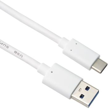 Adatkábel PremiumCord USB-C to USB 3.0 A (USB 3.2 Gen 2, 3A, 10Gbit/s) 2m, fehér