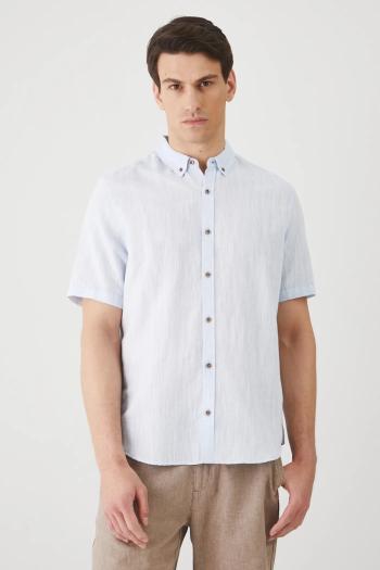 Ľanová košeľa Medicine regular, s golierom button-down