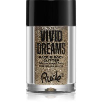 Rude Cosmetics Vivid Dreams Glitre na tvár i telo odtieň Visionary 2.7 g
