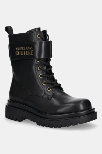 Workery Versace Jeans Couture čierna farba, na platforme, 79VA3S64 71570 899