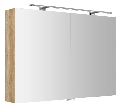 Sapho RIWA GALERKY RIWA galérka s LED osvetlením, 101x70x17cm, dub Alabama RIW100-0022