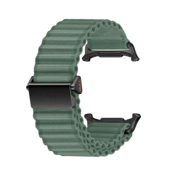 OCEAN NYLON Vymeniteľný remienok pre Samsung Galaxy Watch Ultra 47mm tmavozelený