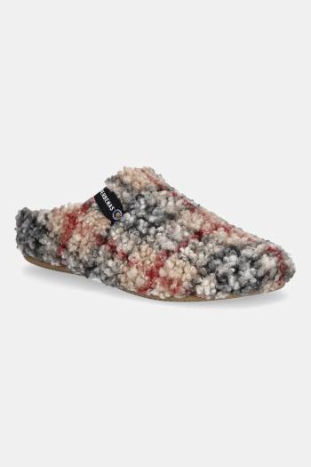 Papuče Verbenas YORK PLAID BORREGO béžová farba, 5860500040