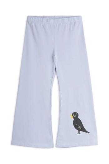 Detské tepláky Mini Rodini Birds fialová farba, s potlačou, 2563011645