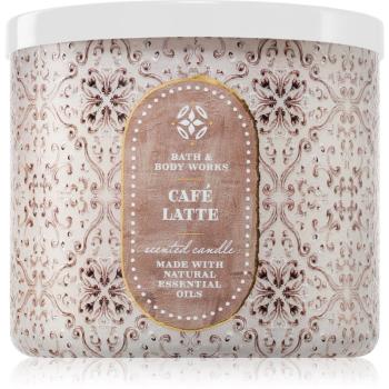 Bath & Body Works Café Latte vonná sviečka 411 g