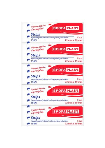 SPOFAPLAST 3M náplast 72x19mm 5 ks