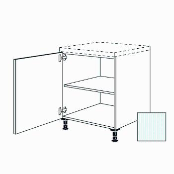 Kuchynská skrinka spodní Naturel Erika24 s dvierkami 30x87x56 cm bílá lesk 450.UD30.L