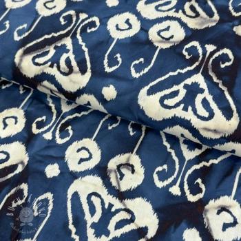 Bavlnená látka UNIQUE BATIK design L navy