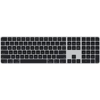 Apple Magic Keyboard s Touch ID a Numerickou klávesnicou, čierna – CZ (MMMR3CZ/A)