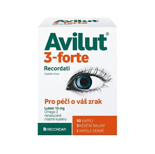 AVILUT 3-forte Recordati 90 kapsúl