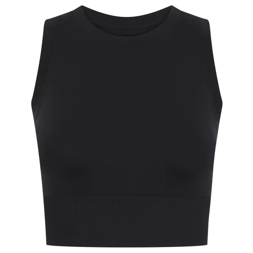 Tombo Dámsky športový crop top - Čierna | XL/2XL