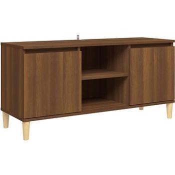 SHUMEE masívne drevené nohy hnedý dub 103,5 × 35 × 50 cm (813160)