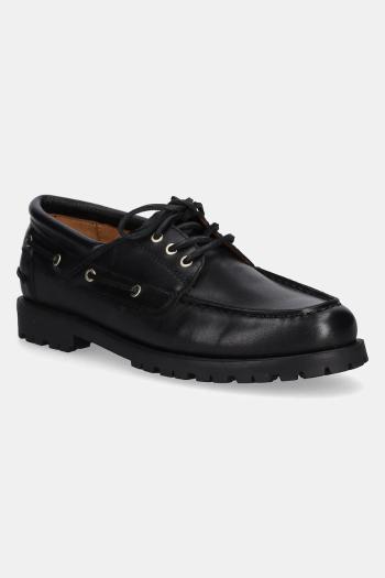 Kožené mokasíny Vagabond Shoemakers 5945-001-20 čierna farba, na plochom podpätku, 5945-001-20