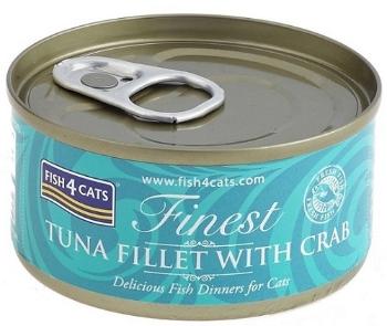 FISH4CATS Konzerva pre mačky Finest tuniak s krabom 70g