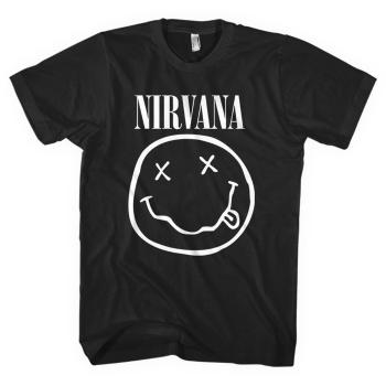 Nirvana tričko White Smiley  one_size