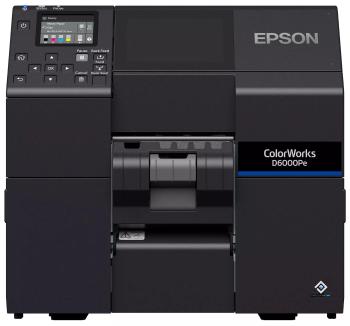 Epson ColorWorks D6000 (Pe) C31CL90202 farebná tlačiareň štítkov, peeler, disp., USB, Ethernet, black