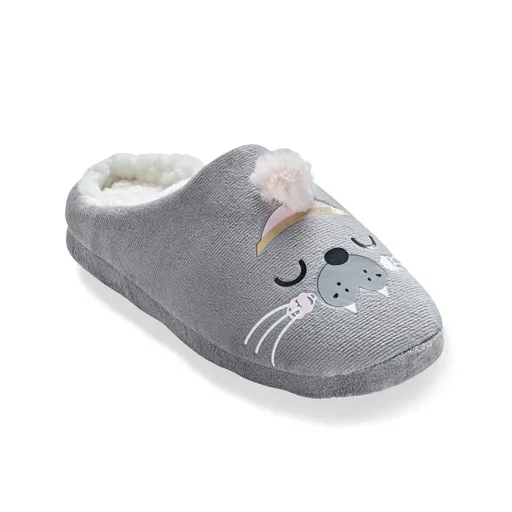Fleecové papuče s motívomTuleň