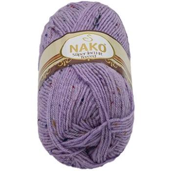 Tweed 100 g – 6888 fialová s nopkami (7816)